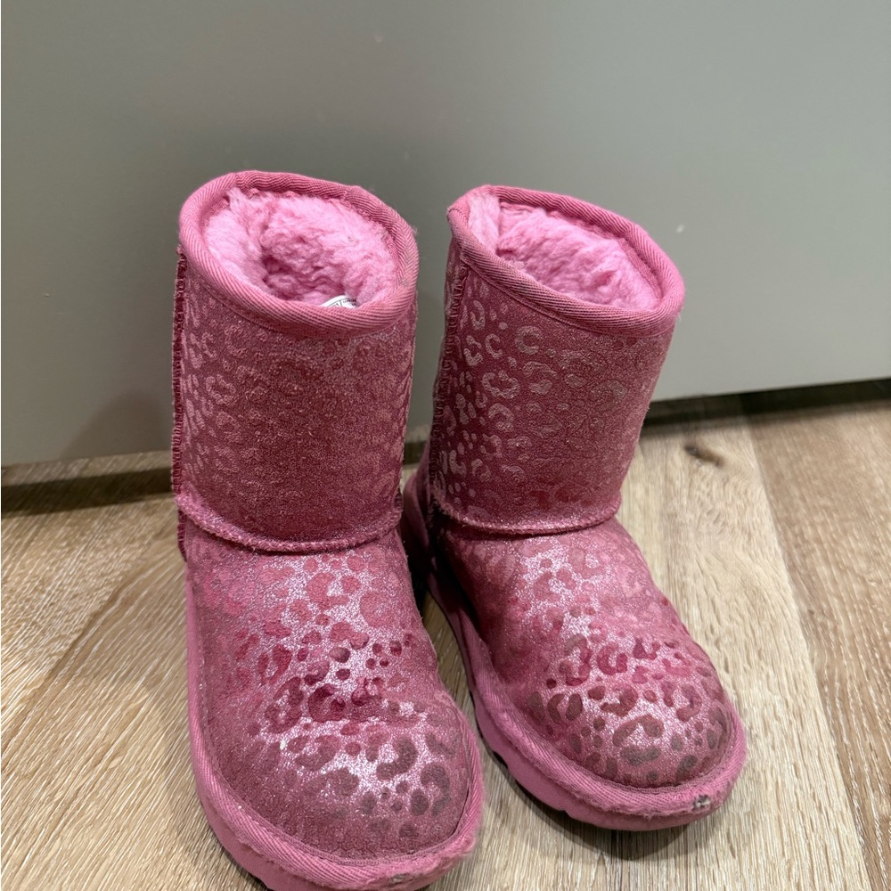 UGG Pink Fleece Boots